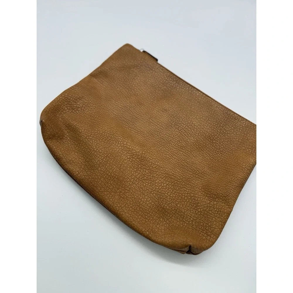 Free People Vegan Cracked Leather Large Tote/Cosmetic/Laptop Computer Bag